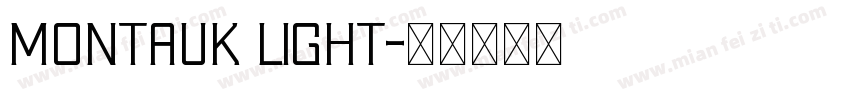 Montauk Light字体转换